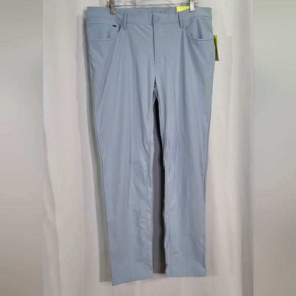 All In Motion Men's NWT Blue Slim Fit Golf Pants w/ UPF 50+ Size 38X32 - Picture 2 of 11